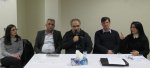 من اليمين، الشاعرة آمال عواد، الدكتور رياض كامل، عادل سالم، الدكتور صالح (…)